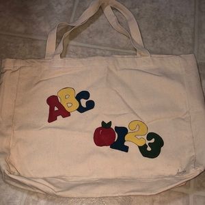 🌸 Teacher canvas bag